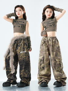 Conjunto de Jazz Estilo Urbano para Niñas, Atuendo Moderno Inspirado en K-Pop, Disfraz para Niños, Actuaciones de Jazz, Hip-Hop, Desfiles de Moda - Product Image 4