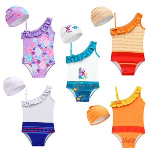 Trajes de Baño Encanto de Último Diseño RTS, Traje de Baño de Una Pieza con Hombro Asimétrico para Niñas - Product Image 1