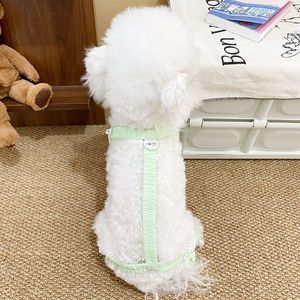 Candy Colored Lace Dog Clothes Solid Polyester <b>Cute</b> Design For Small Medium Dogs Cats Spring Summer Wear - Product Image 2
