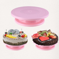 Platine à Gâteau Révolutionnaire, Plateau Tournant pour Pâtisserie, Table Rotative pour Montage de Gâteaux en Plastique PP, Outils d'Assemblage