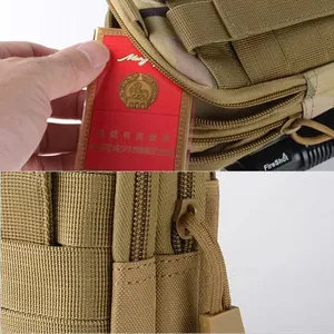 กระเป๋าคาดเอวอเนกประสงค์ Molle Pouch  กระเป๋าคาดเอวแบบยุทธวิธี  กระเป๋าใส่โทรศัพท์  กระเป๋าสตางค์  พร้อมสายรัดปิด - Product Image 6