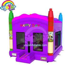 Colorful Inflatable Jumping Bouncer Kids <b>Slide</b> Ball Pit Weather Resistant Home Commercial - Product Image 4