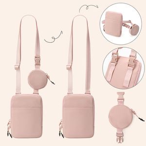 Sac banane décontracté personnalisé en nylon pour sports de plein air, pochette zippée pour téléphone portable, sac à bandoulière étanche, sacoche de taille - Product Image 3
