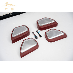 Pindun Lumière Ambiante Intérieure <span class=keywords><strong>4</strong></span> Portes Couverture de Haut-Parleur LED avec Couleurs Changeantes 12V pour Cayenne 2017-2023 - Product Image 3