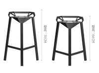 Chaises de bar industrielles en fer forgé tabourets de chaise haute pour loft de restaurant tabourets de bar en métal