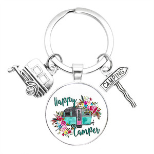Llaveros <span class=keywords><strong>de</strong></span> Aleación <span class=keywords><strong>de</strong></span> Zinc Esmaltados con Diseño <span class=keywords><strong>de</strong></span> Caravana, Regalos para Parejas Amantes <span class=keywords><strong>de</strong></span> <span class=keywords><strong>la</strong></span> Camping, Ligeros para Viajes - Product Image 6