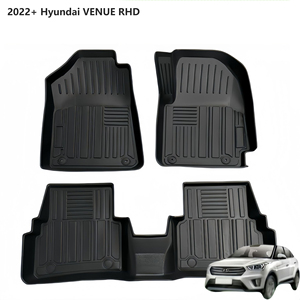 Alfombrillas de Coche 3D TPE para <span class=keywords><strong>Hyundai</strong></span> VENUE <span class=keywords><strong>2022</strong></span>+ (Volante a la Derecha), Impermeables, Antideslizantes, Ajuste Personalizado, Alfombra Protectora para el Suelo - Product Image 1