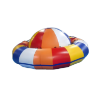 Jouet aquatique gonflable commercial pour bateau, tube aquatique tractable rotatif, jouet UFO sportif pour adultes et enfants, en PVC, 100-500 kg, CE