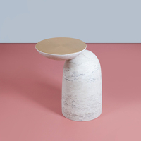 Meubles de salon modernes, ensemble de tables basses rondes en marbre, table en pierre de luxe personnalisée