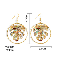 Boucles d'oreilles tendance 2026 : Créoles délicates en forme de feuilles de Monstera, bijoux tropicaux pour femme, idéales pour les soirées