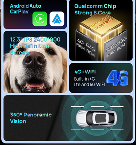Lettore Video Multimediale per Auto da 12,3 Pollici con Android 13 per Mercedes Benz Vito W447 2016-2022, Carplay, GPS, 4G WIFI, Supporto Telecamera 360 - Product Image 2
