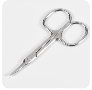 Tijeras de belleza para pestañas de cejas de color plateado - Product Image 6