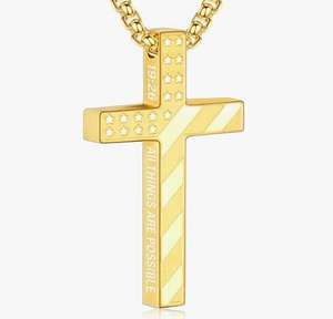 Hip Hop gotik çapraz kolye moda Punk Charm Joker kişilik basit ebedi kolye ile - Product Image 1