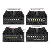 Routeur OEM ODM 10G 4 SFP 6 ports LAN, passerelle OS Mikrotik Opnsense, 6*Lan 6X2.5G Ultra 9 185H, pare-feu Ubuntu, mini PC industriel