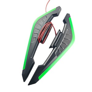 Ailerons latéraux LED Qiangye pour moto, 20 cm, pièces de modification universelles pour la décoration de la carrosserie de scooter - Product Image 4