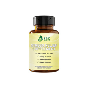Capsules de suppléments anti-stress très vendues : Équilibre magnésium et potassium, réduction du cortisol, vitamine B1 - Product Image 1