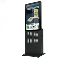 Kiosque de location de batteries externes partagées avec paiement NFC, borne de recharge mobile pour les expositions