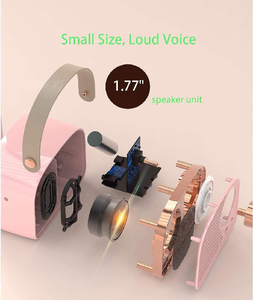 Mini Cổ Điển Bass Retro Bluetooth Loa Di Động Không Dây Loa Siêu Trầm Âm Thanh Thanh Cột Stereo Surround AUX <span class=keywords><strong>TF</strong></span> Âm Nhạc Máy Nghe Nhạc - Product Image 5