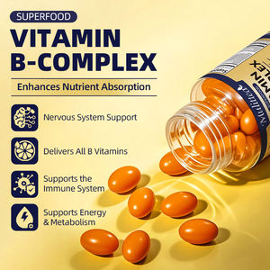 <span class=keywords><strong>C</strong></span>ápsulas <span class=keywords><strong>B</strong></span> Complex de Alta Potencia OEM, Complejo <span class=keywords><strong>B</strong></span>, Suplemento para el Bienestar, Energía Nerviosa y Metabolismo - Product Image 2