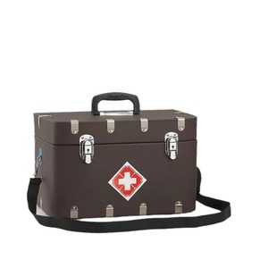 NOUVEAU DESIGN Trousse médicale du médecin, Trousse de premiers secours pour animaux, <span class=keywords><strong>Sac</strong></span> à bandoulière en cuir pour accessoires de performance, Mallette médicale pour visites à domicile - Product Image 5