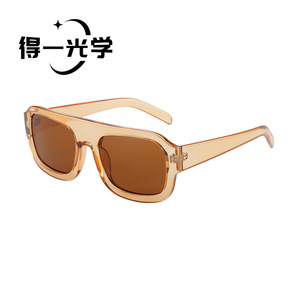 Square <b>Sunglasses</b> Black PC Frame UV400 Women's Eyewear - Product Image 3