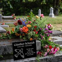 Plaques commémoratives personnalisées en granit pour l'extérieur, marques tombales pour cimetière et pierres décoratives pour jardins commémoratifs