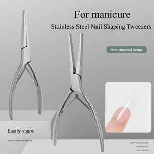 Pinzas de Acero Inoxidable para Manicura, Alicates para Dar Forma a las Uñas, Herramienta para Recortar Cutículas para Salón de Uñas - Product Image 1