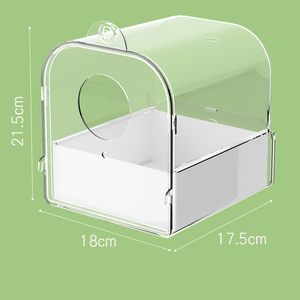 Nuovo Arrivo All'Ingrosso: Vasca per Uccelli in Plastica Trasparente di Alta Qualità, Antigoccia, Appendibile, Adatta per Piccoli Uccelli Domestici - Product Image 5
