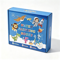 Livre de peinture à l'eau KCM pour enfants |   Livre de coloriage à l'eau réutilisable en EVA sans dégâts pour stylo, jouet éducatif sur le thème des animaux et de la nature