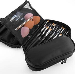 Bolsa Organizadora <span class=keywords><strong>de</strong></span> Brochas <span class=keywords><strong>de</strong></span> Maquillaje al por Mayor <span class=keywords><strong>de</strong></span> Fábrica, Estuche <span class=keywords><strong>de</strong></span> Viaje para Brochas Cosméticas <span class=keywords><strong>de</strong></span> Oxford con Logotipo Personalizado y Múltiples Compartimentos - Product Image 2