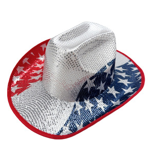 Chapeau <span class=keywords><strong>de</strong></span> cowboy Mardi Gras brillant à paillettes colorées pour les fans <span class=keywords><strong>de</strong></span> football, accessoire <span class=keywords><strong>de</strong></span> costume pour <span class=keywords><strong>le</strong></span> Mardi Gras, chapeau <span class=keywords><strong>de</strong></span> costume pour les matchs <span class=keywords><strong>de</strong></span> football - Product Image 5