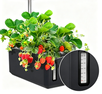 Jardín Hidropónico Interior Inteligente con Indicador de Nivel de Agua y Luz LED para Fresas