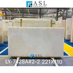 Losas de Mármol Blanco Italiano Translúcido, Ónix Blanco, <span class=keywords><strong>Piedra</strong></span> Ónix Blanco, Mármol Azúcar Afyon con Vetas Rojo-Marrones - Product Image 5