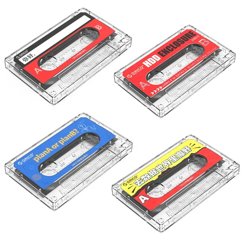 ORICO Tragbares transparentes externes Festplatten gehäuse SATA zu USB3.0 5 Gbit/s 2,5-Zoll-Festplattengehäuse