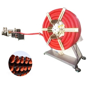 Machine d'extrusion de tuyaux ondulés à double paroi contrôlée par PLC ZhongSu / Ligne de production de tuyaux PE/PP/PVC pour contacteurs - Product Image 1