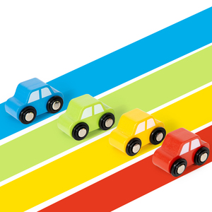 Montessori Small-Sized Kids' Pretend Play Parking Garage - Toddler Role-Play Car Parking Center Wooden Toy for Kids Boys Girls - Product Image 3