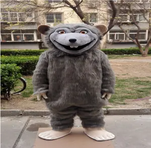 Funtoys毛绒老鼠吉祥物服装万圣节派对派对游戏广告嘉年华卡通动物角色扮演吉祥物服装