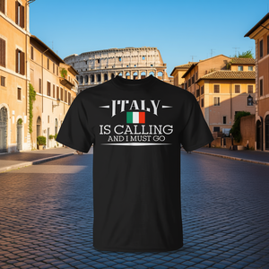 T-shirt promotionnel « L'Italie m'appelle, je dois y aller » - Product Image 3