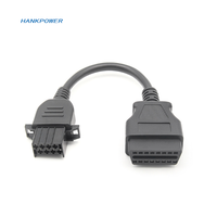 Câble OBDII 16 broches vers 8 broches OBD2 pour connecteur Volvo, adaptateur de câble OBD pour voiture, outil de diagnostic 8 broches