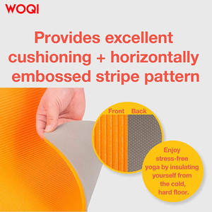 Tapis de yoga Woqi, épaisseur 6 mm, matériau EVA, couleur tournesol, antidérapant, pour le fitness et le remodelage corporel - Product Image 5