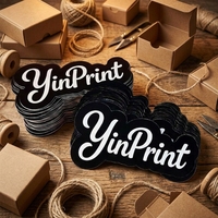 Pegatinas de Vinilo Adhesivas Impermeables con Logotipo Personalizado, con Grabado/Relieve y Corte Troquelado para Promoción