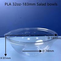 Wegwerp Pla Ronde Container Doos Salade Afhaalschaal Fruit En Groente