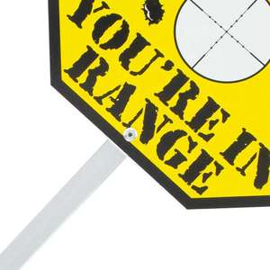 <span class=keywords><strong>Panneau</strong></span> d'avertissement <span class=keywords><strong>Danger</strong></span> Ahead avec marqueur de cour en H, pour utilisation dans les domaines récréatifs - Product Image 5