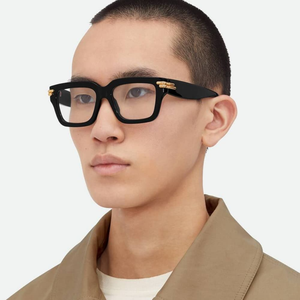 Bottega BV Retro Square <b>Eyeglasses</b> <b>Frame</b> Men Women Classic Clear Lens Glasses Veneta - Product Image 2