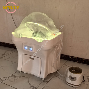 Fauteuil de coiffure Siman Fashion avec bassin de lavage capillaire à circulation d'eau constante, amovible, et lumière à sept couleurs - Product Image 2
