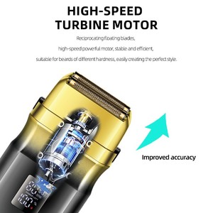 <span class=keywords><strong>Afeitadora</strong></span> profesional <span class=keywords><strong>DALING</strong></span> para hombres con recortadora de patillas Pantalla ultragrande Carga USB Motor de alta potencia - Product Image 4
