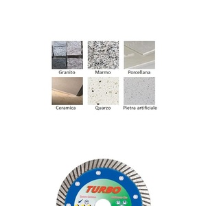 Disco diamantato Turbo 115 x 2,2 mm a bordo continuo per taglio di pietra, ceramica e marmo - Product Image 4