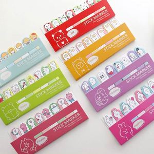 Marcadores Adhesivos con Forma de Dibujos Animados, Notas Adhesivas de Índice, Blocs de Notas con Personajes de Animales Coloridos para Oficina y Escuela - Product Image 1