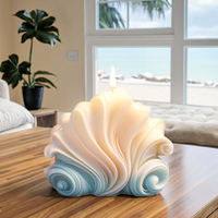 Bougie de luxe faite à la main Sea Shell Art nouveauté parfumée pour Noël Pâques Nouvel An chinois