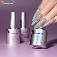 VENALISA Nouveau Vernis à Ongles Semi-Permanent UV Gel Pailleté Holographique Super Réfléchissant Effet Laser 7,5 ml Brillant